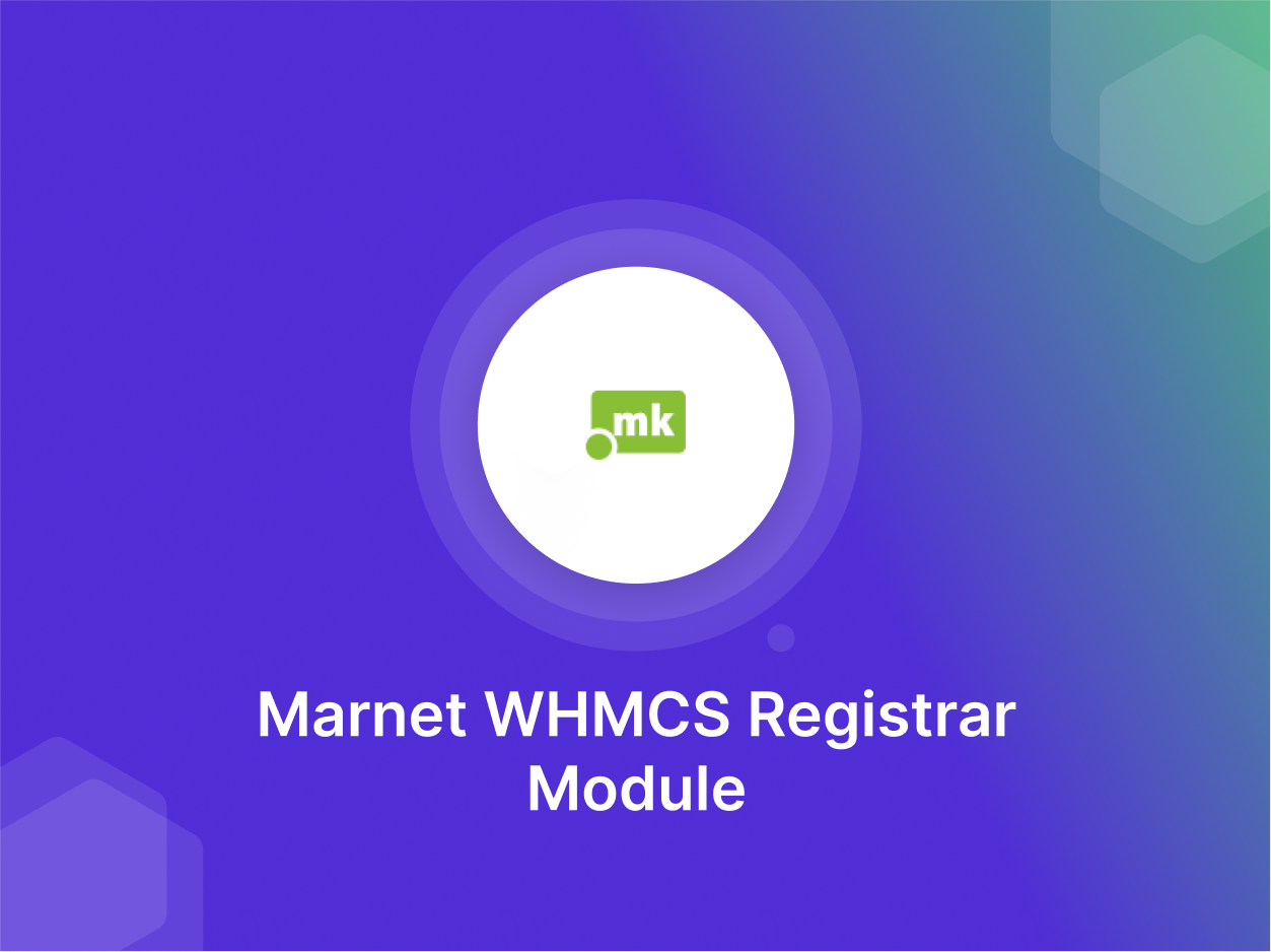 Marnet WHMCS Registrar Module - 40% OFF
