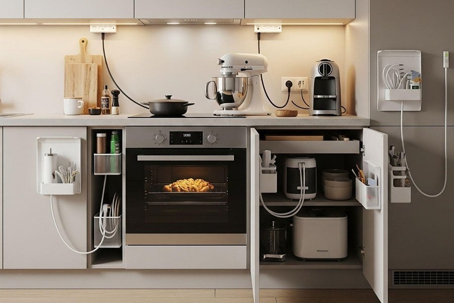 Transform Your Kitchen: Stylish Smart Cable Management Ideas
